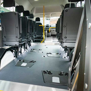Querschnitt des Rail-In-Hybrid-Schienensystems